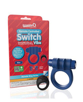 Screaming O Remote Controlled Switch Vibrating Ring Blue – Versatile Deep Rumbling Vibrations Cock Rings Vibrating
